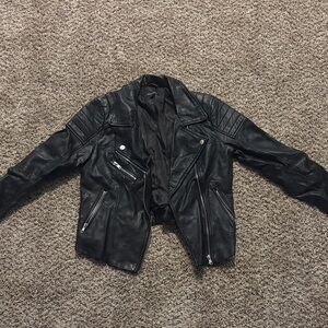 Women's Black Leather Jacket